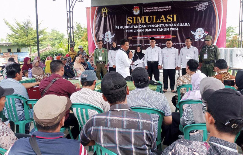 Pemantapan Pemilu Kpu Mojokerto Gelar Simulasi Pemungutan Dan